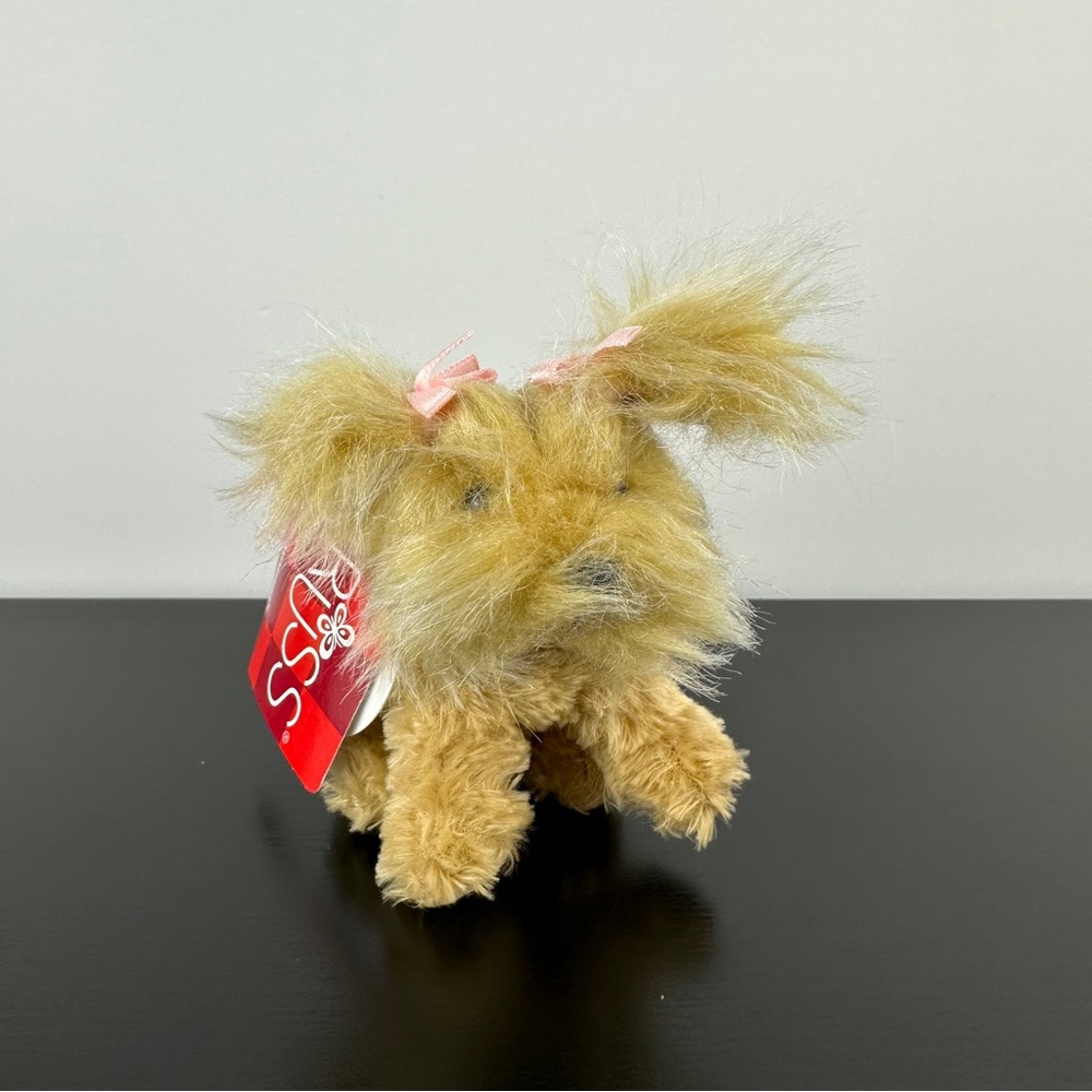Russ Sparkle Yorkshire Terrier Dog Keychain Clip 4” Gilda’s Yorkie Plush NWT